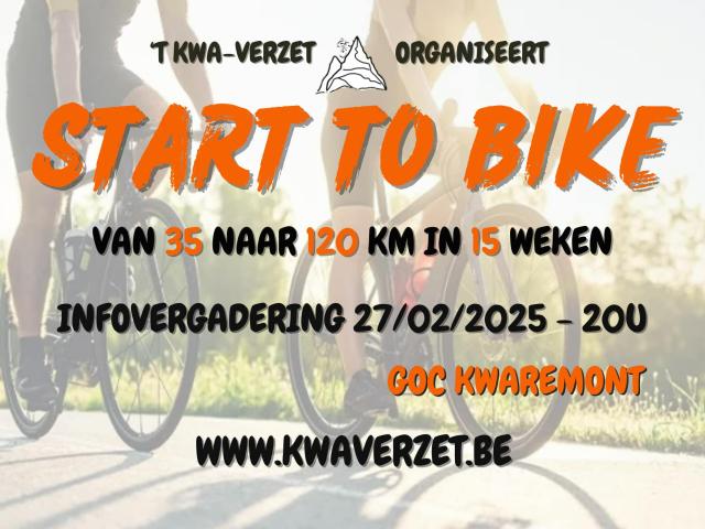 Start to Bike met 't Kwa-verzet © 't Kwa-verzet VZW